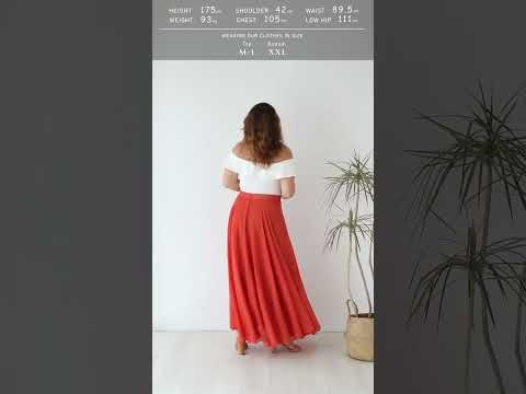 Timeless Favorite Chiffon Maxi Skirt in Orange