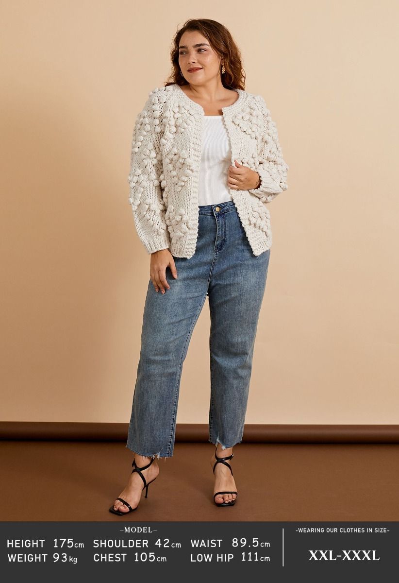 Knit Your Love Cardigan in Ivory 