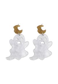 Cartoon Haunting Ghost Earrings