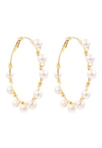 Intertwine Pearly Hook Earrings