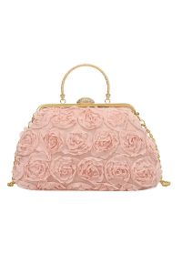 Elegant Rose Petal Clutch in Pink