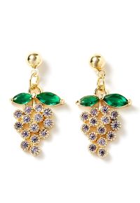 Grape Shape Zircon Earrings