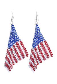American Flag Hook Earrings