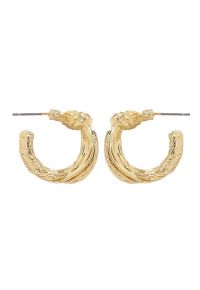 C-Shape Knot Vintage Earrings in Gold