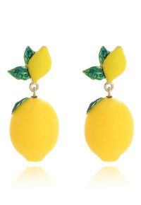 Refreshing Lemon Dangle Earrings