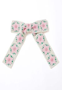 Cheery Blossom Crochet Hair Clip