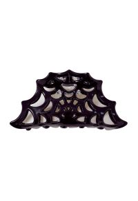 Spider Web Hollow Out Hair Claw in Black