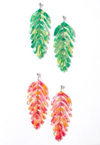 Fishbone Drop Earrings