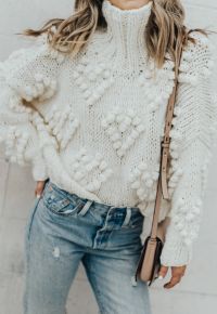 Knit Your Love Turtleneck Sweater in White
