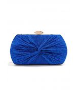 Shining Gift Knotted Clutch in Royal Blue
